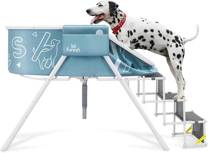 Furesh Big Dipper Foldable Dog Bath with Stairs – Elevated Pet Wash Station - Paw Fit Gears