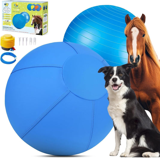 18" Herding Ball for Dogs & Horses – Durable, Bite - Resistant Training Toy for Active Breeds - Paw Fit Gears