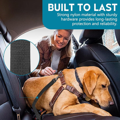 2 Pack Adjustable Dog Seat Belt for Car - Paw Fit Gears