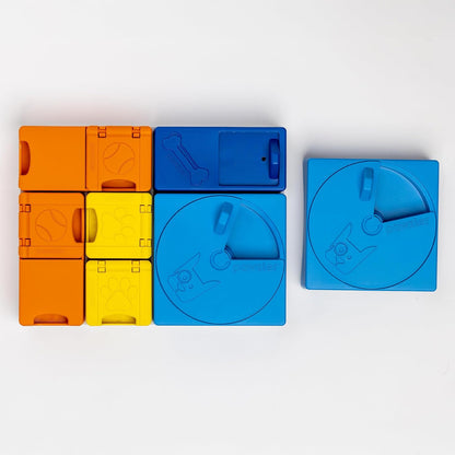 Rainbow Set  - Modular Dog Puzzle |  Interactive Dog Treat Puzzles for Canine Enrichment