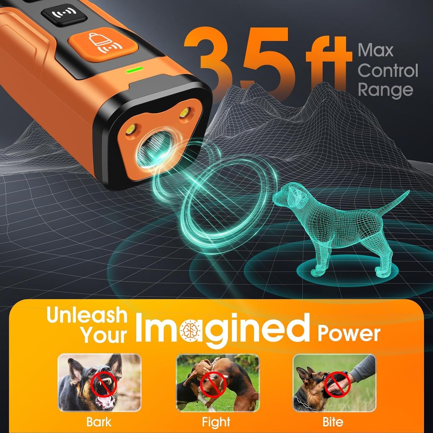 Ultrasonic Dog Training Device for Indoor & Outdoor Use - Paw Fit Gears