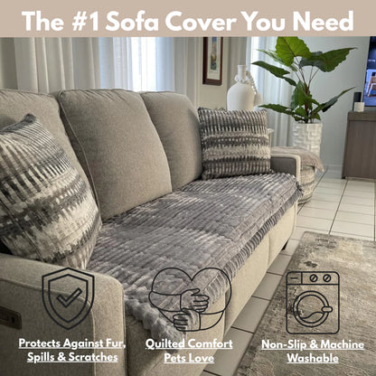 Quilted Non-Slip Pet Sofa Cover Protector