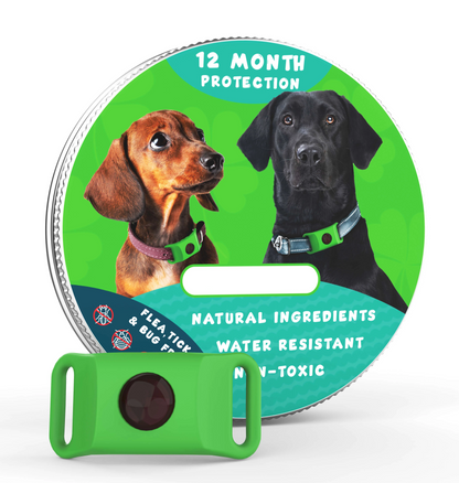 Waterproof 12-Month Flea & Tick Repellent Pendant with Natural Pest Prevention