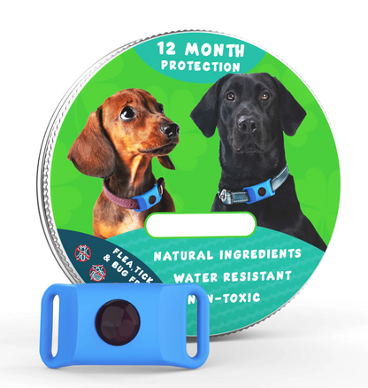 Waterproof 12-Month Flea & Tick Repellent Pendant with Natural Pest Prevention