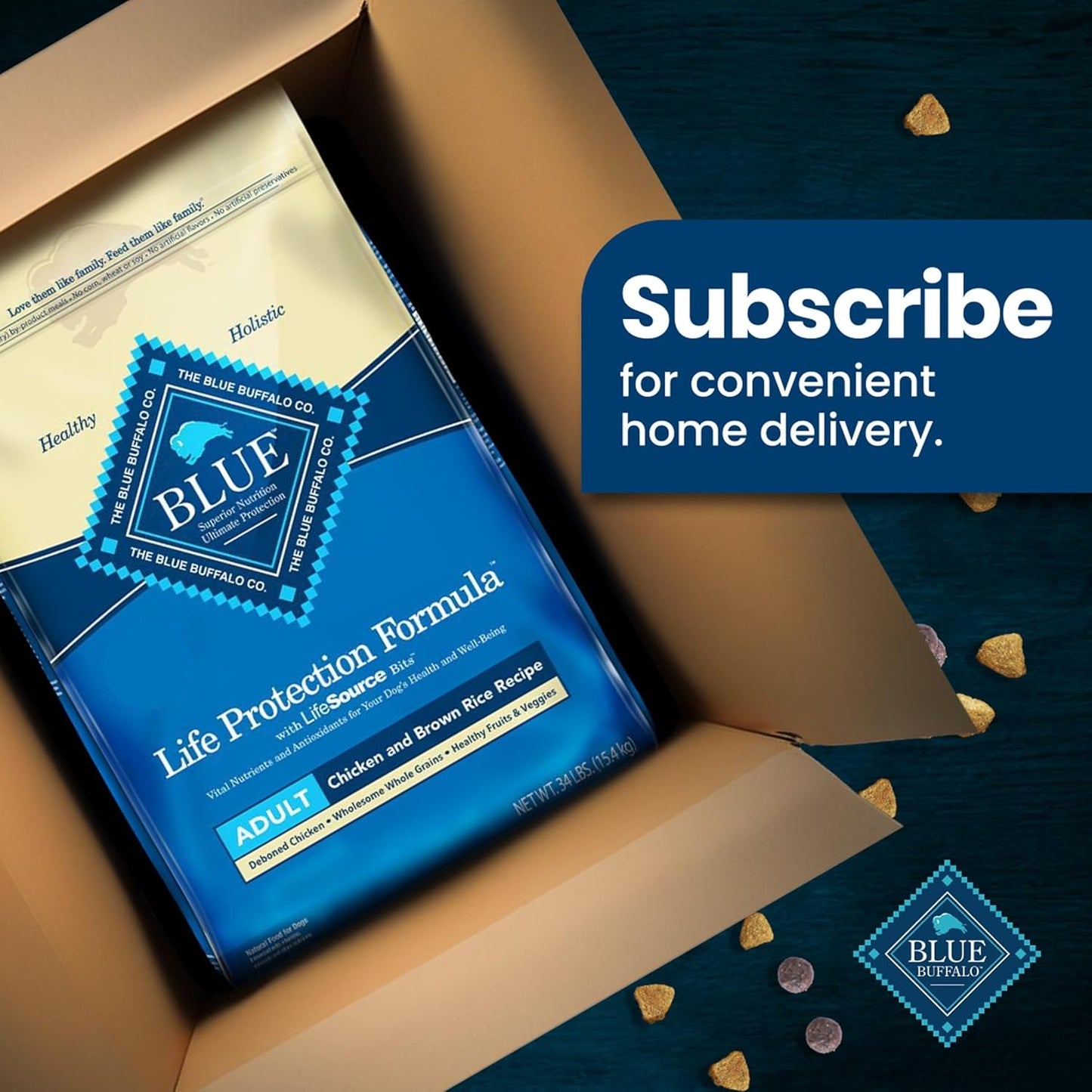 Blue Buffalo Life Protection Adult Dog Food – Chicken & Brown Rice, 30 lb - Paw Fit Gears