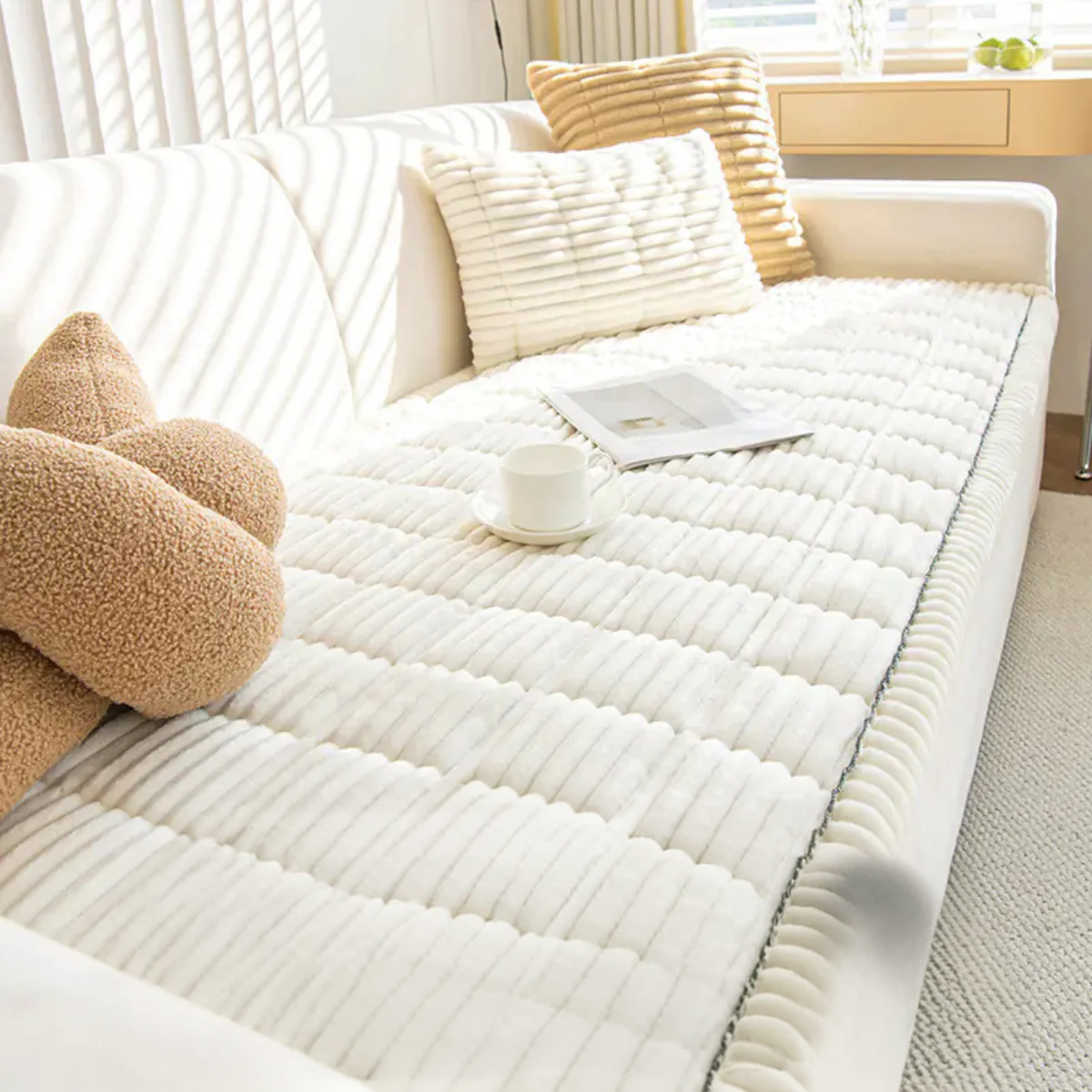Quilted Non-Slip Pet Sofa Cover Protector